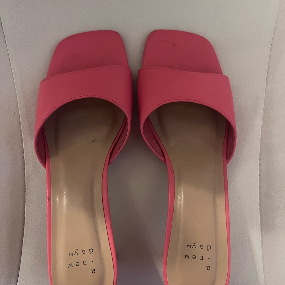 A New Day Pink Slide Sandals
